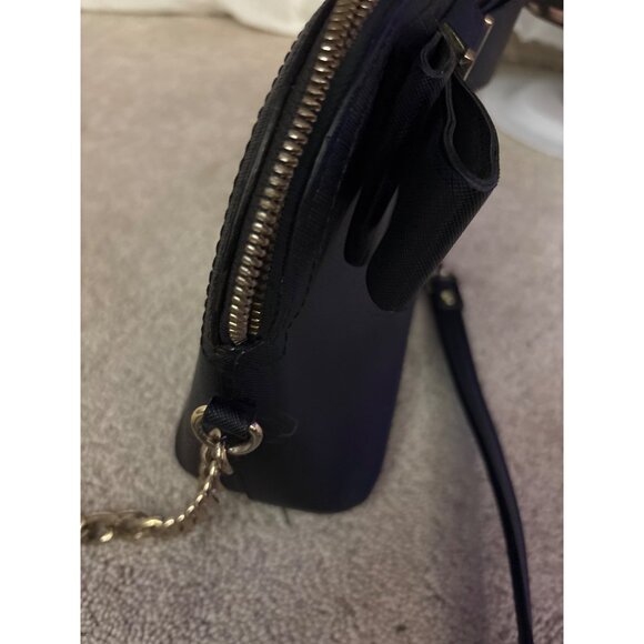 Betsey Johnson Set Of 2 Bags With Bow & Heart Detailing - Black & Patterned SEE - Picture 7 of 13